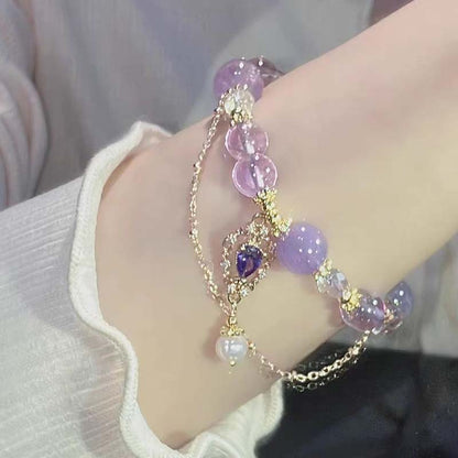 Sweet Color Block Water Droplets Alloy Wholesale Bracelets