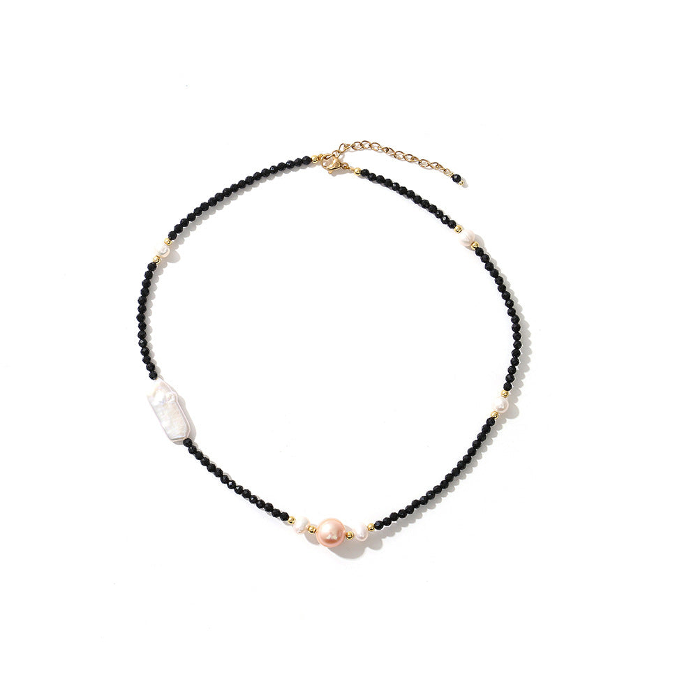 Simple Style Classic Style U Shape Freshwater Pearl Copper Beaded Women's Bracelets Necklace