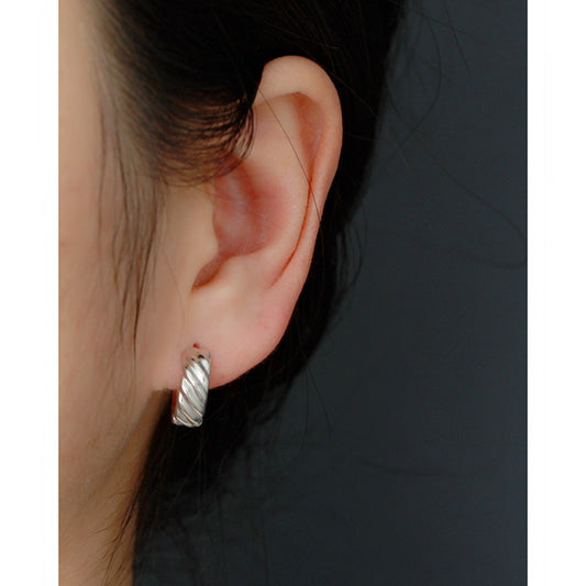 1 Pair Simple Style Geometric Sterling Silver Earrings