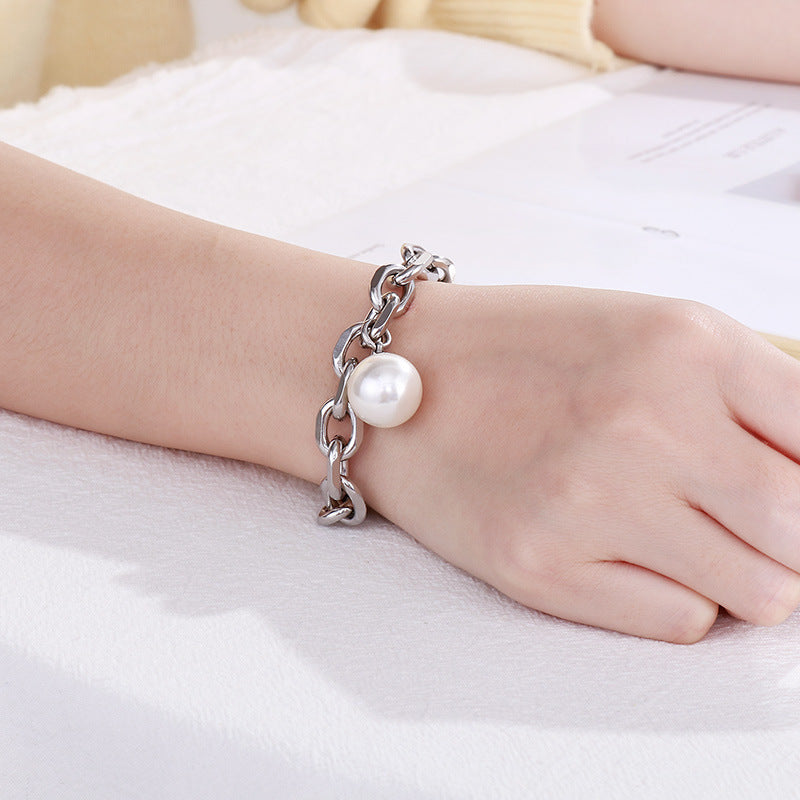 Fashion Stainless Steel Accessories Beads Women's Summer Bracelet