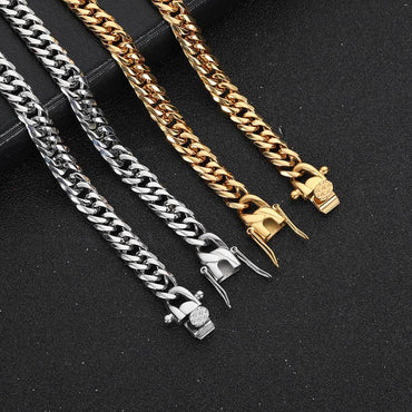 Simple Style Geometric Stainless Steel Plating Bracelets Necklace 1 Piece