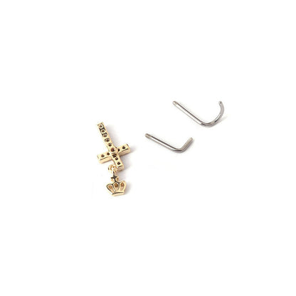 Fashion Geometric Metal Plating Nose Ring