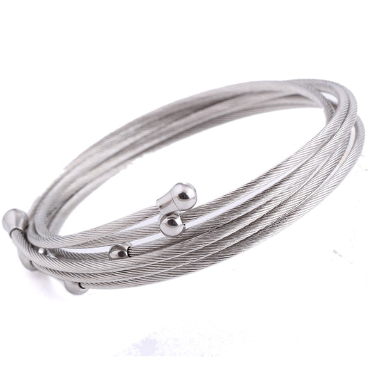 Titanium Steel Simple Style Geometric Bangle