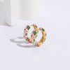 Flower Drip Earrings Silver Needle Wholesale Female  Explosive Color Enamel 14K Real Gold Earrings Earrings Accessories