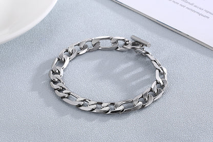 European And American Stainless Steel Jewelry Simple Trendy Ot Buckle Stainless Steel Bracelet Wholesale