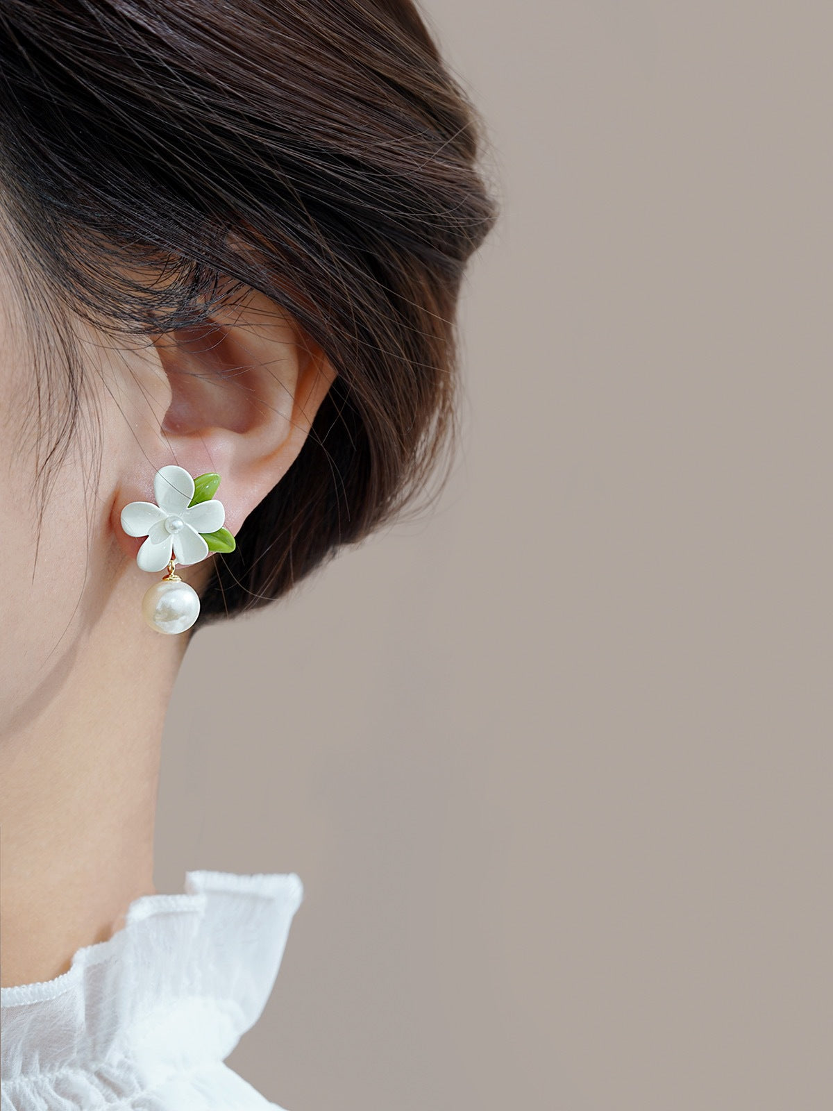 Simple Style Flower Alloy Plating Women's Ear Studs
