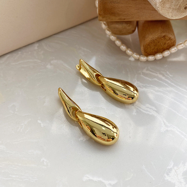 1 Pair Ig Style Geometric Plating Brass Drop Earrings