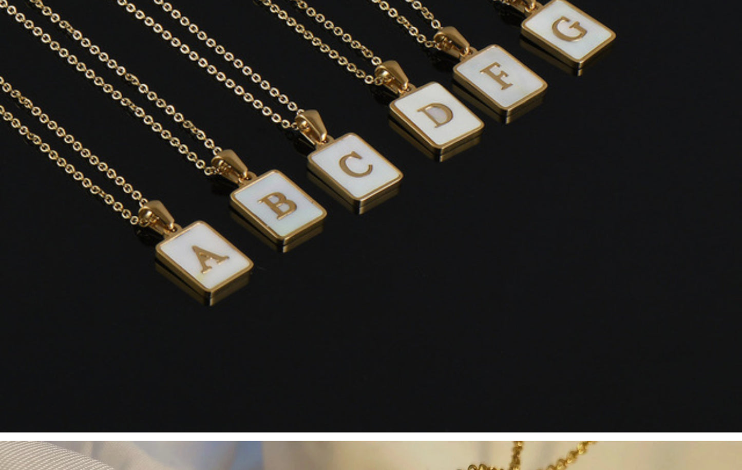 Simple Style Letter Stainless Steel Plating Gold Plated Necklace