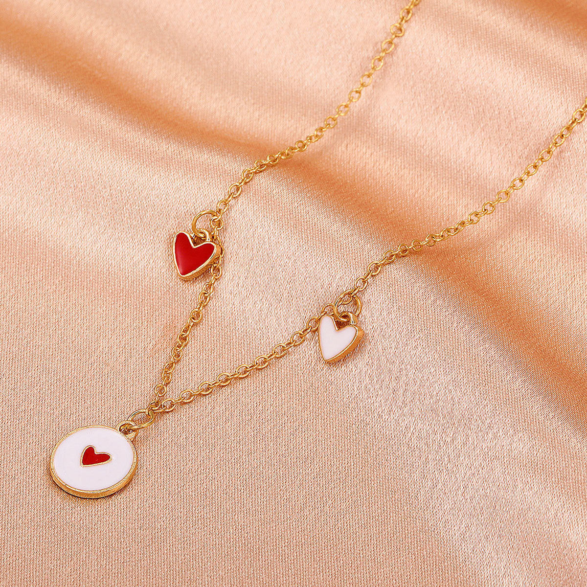 Korean Red Heart Pendant Necklace Wholesale Gooddiy