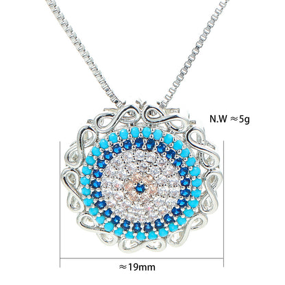 Micro Zircon Devil's Eye Clavicle Chain 8 Character Chain Accessories Wholesale