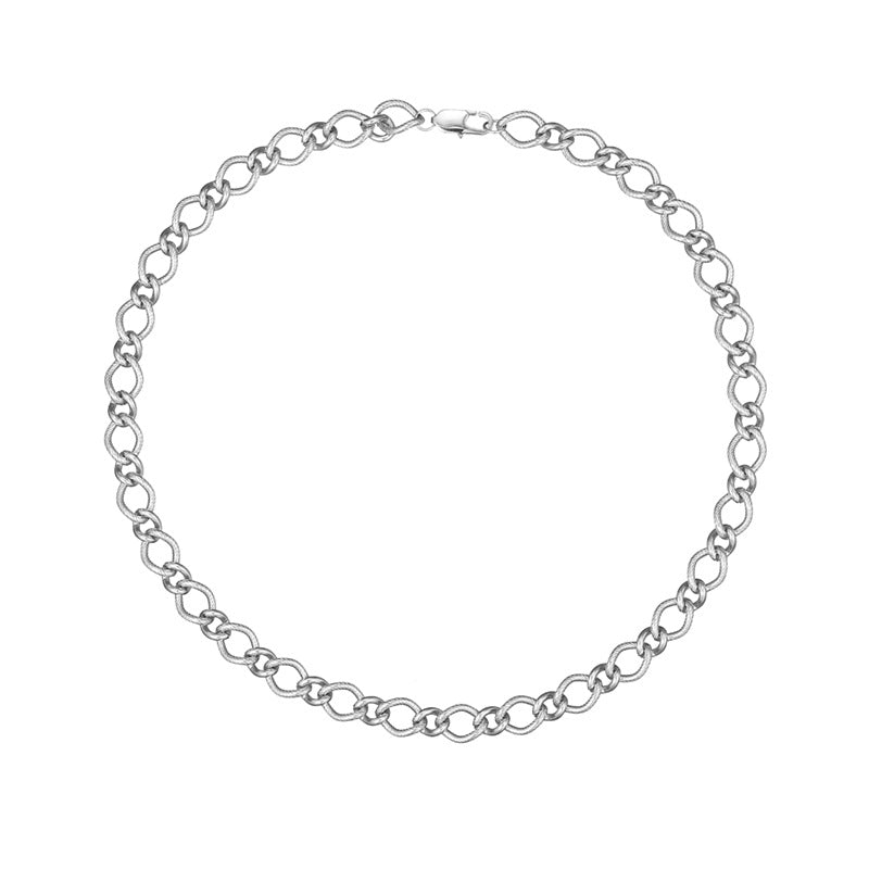 Elegant Retro Lady Geometric Stainless Steel Plating Bracelets Necklace