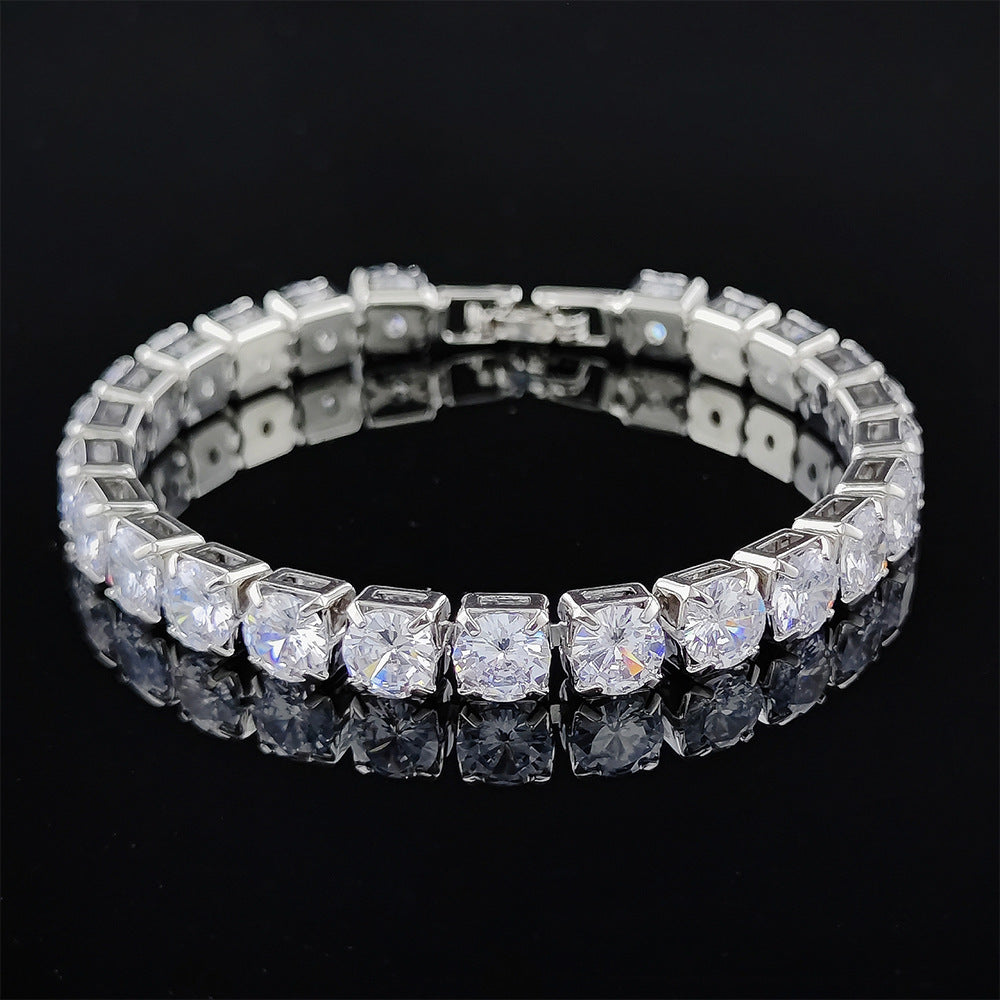 Fashion Geometric Copper Plating Zircon Bracelets 1 Piece