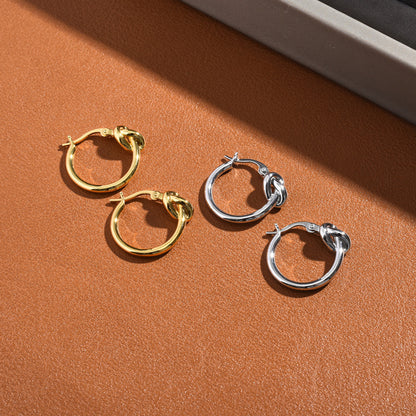 1 Pair Simple Style Geometric Copper Hoop Earrings