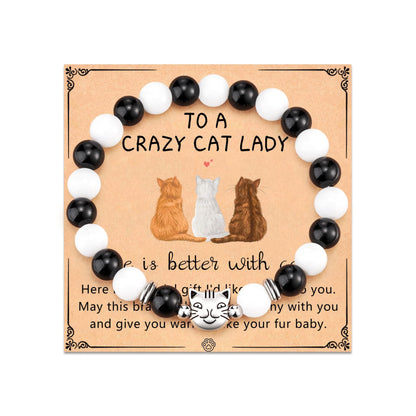 Simple Style Cat Alloy Stone Unisex Bracelets