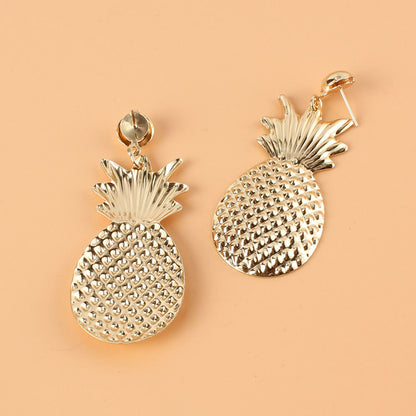 Creative Cute Style Alloy Pineapple Earrings