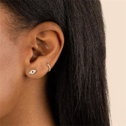 Fashion Geometric Brass Gem Earrings In Bulk