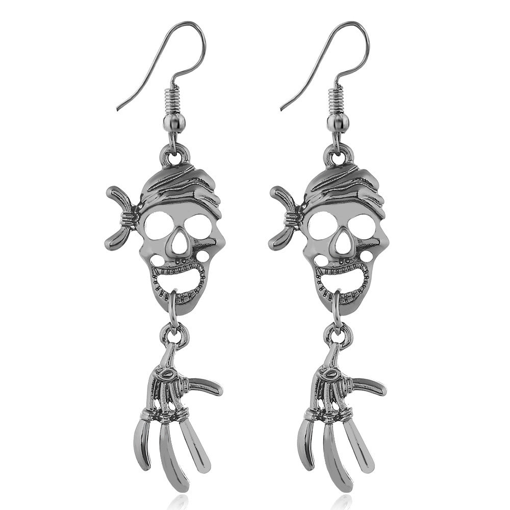 Fashion Skull Alloy Plating Women's Drop Earrings 1 Pair