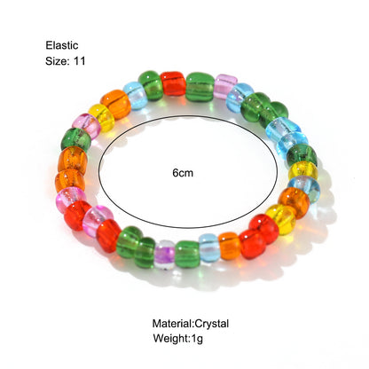 Fashion Colorful Resin Glass Women's Rings