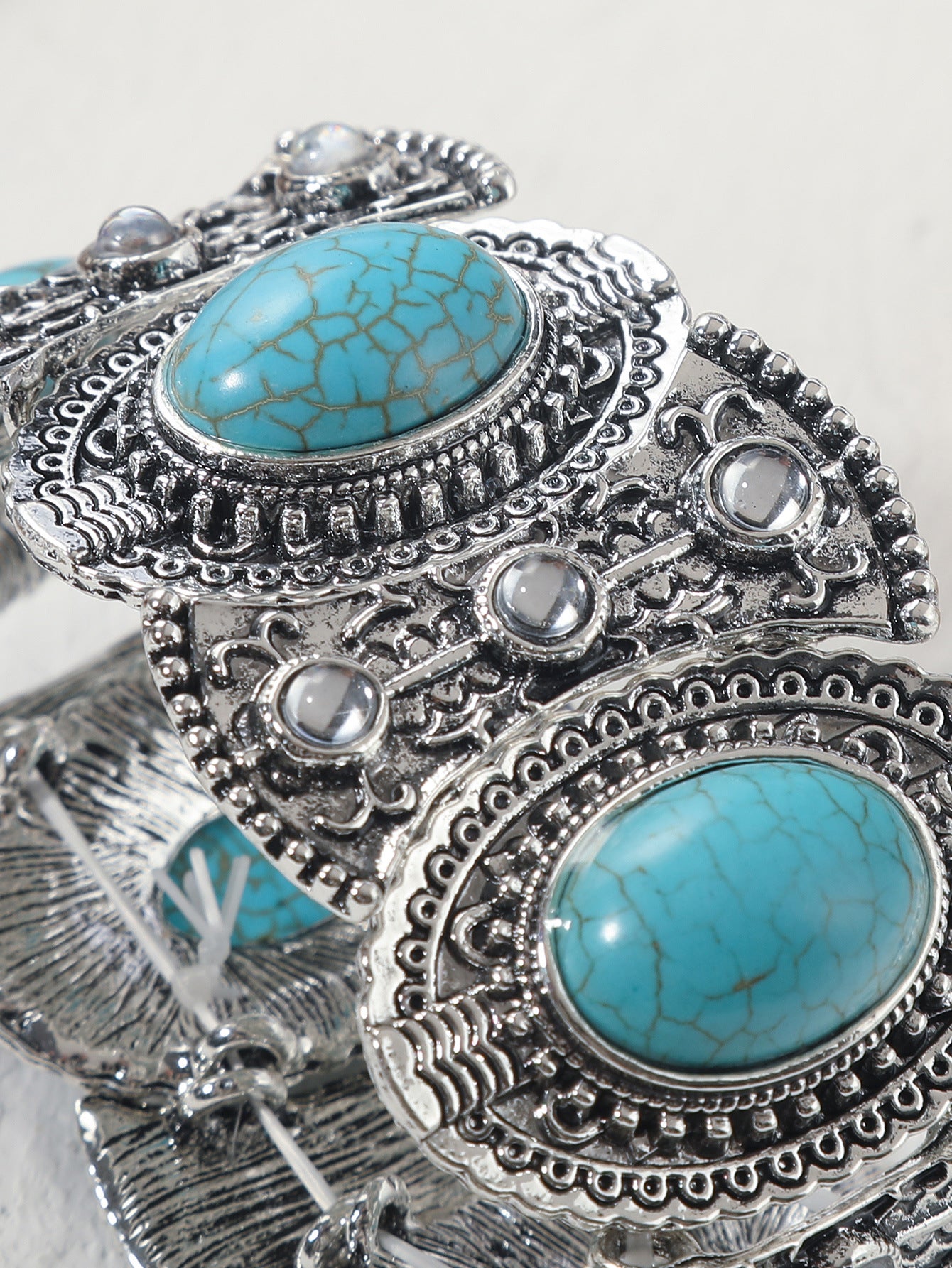 Ethnic Style Water Droplets Alloy Turquoise Plating Women's Pendant Necklace 1 Piece