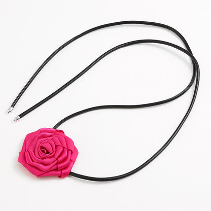 Sweet Flower Ribbon Women's Choker