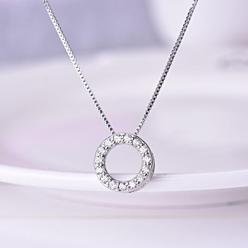 Elegant Simple Style Geometric Alloy Plating Inlay Zircon Women's Pendant Necklace