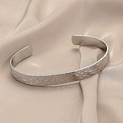 Simple Style Geometric Eye Stainless Steel Plating Bangle 1 Piece