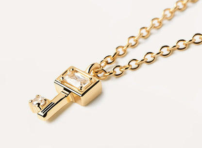 Simple Style Classic Style Solid Color Alloy Copper Inlay Zircon Women's Pendant Necklace