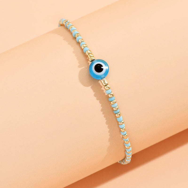 Fashion Eye Resin Beaded Plating Women's Bracelets 1 Piece
