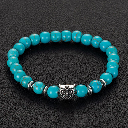 Retro Owl Agate Bracelets