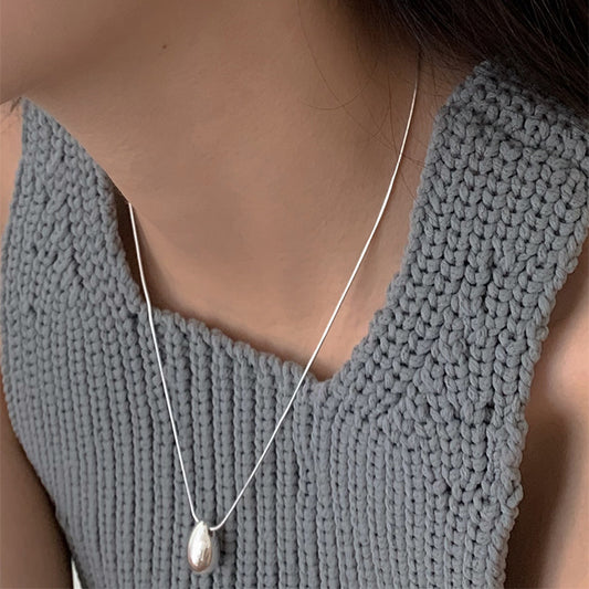Casual Streetwear Geometric Sterling Silver Pendant Necklace