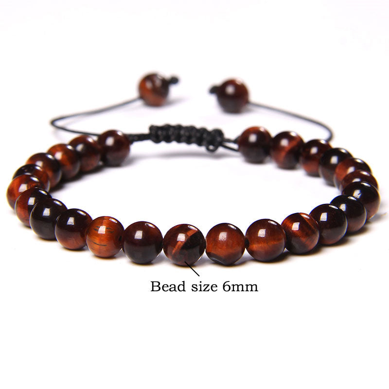 1 Piece Fashion Gradient Color Tiger Eye Beaded Bracelets