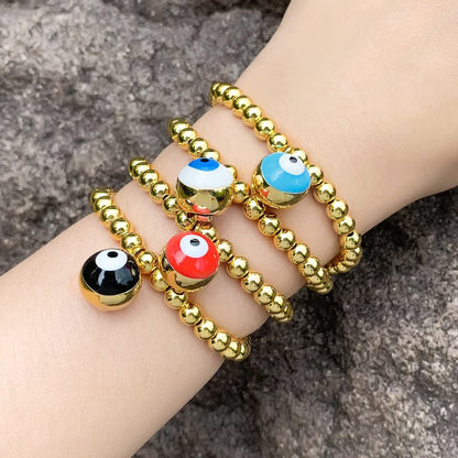 Fashion Devil's Eye Copper Plating Bracelets 1 Piece