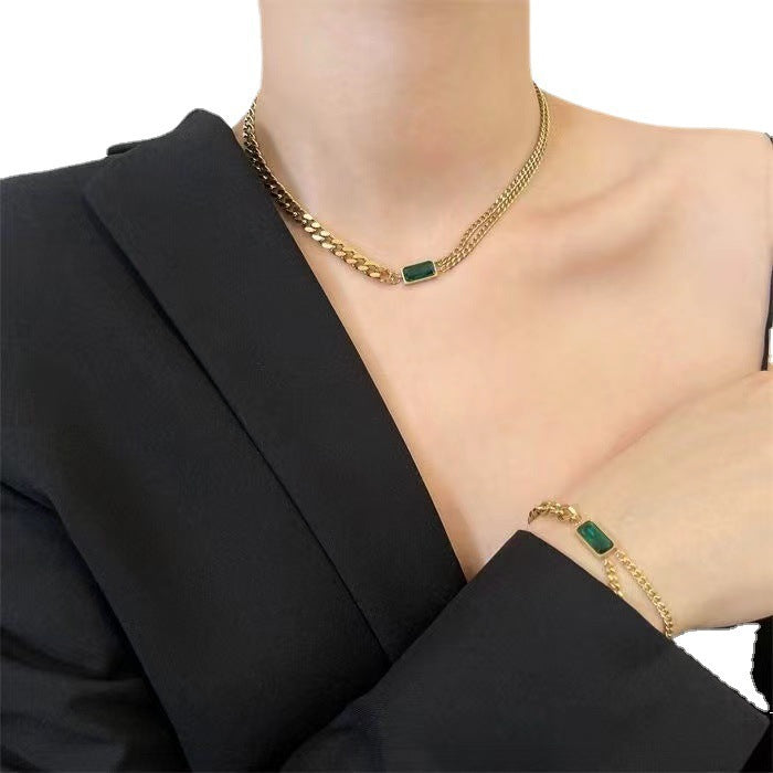 Simple Style Classic Style Solid Color Alloy Inlay Zircon Women's Jewelry Set