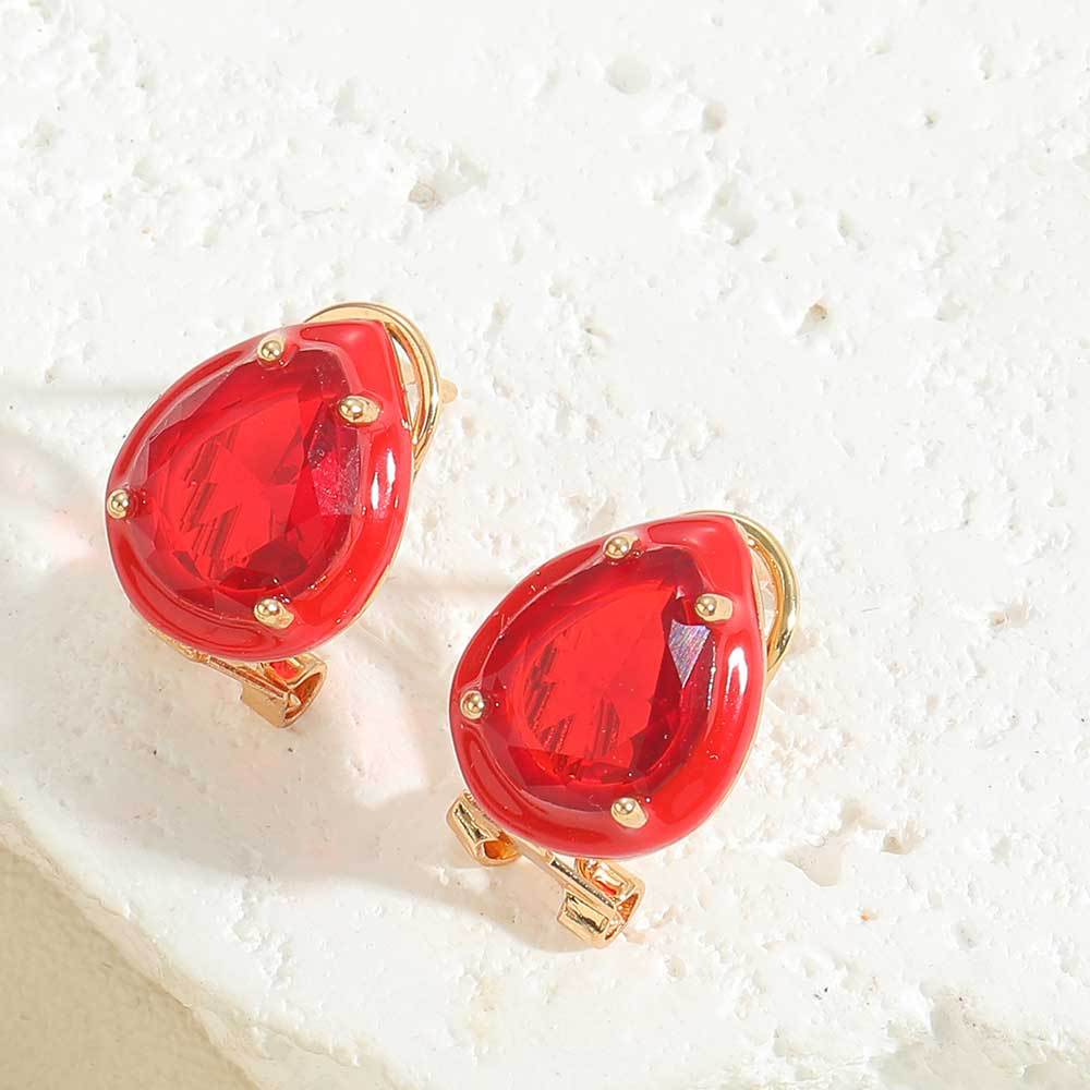 TikTok's popular exquisite personality teardrop type French retro earrings are small and unique, and versatile temperament earrings and earrings