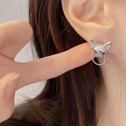 1 Pair Cute Animal Plating Inlay Metal Artificial Gemstones Ear Studs