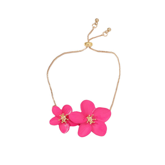 Simple Style Flower Zinc Alloy Stoving Varnish Women's Earrings