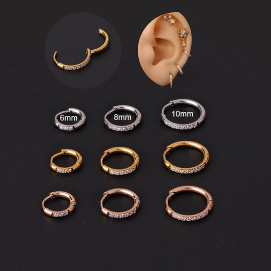 Fashion Geometric Plating Stainless Steel Earrings