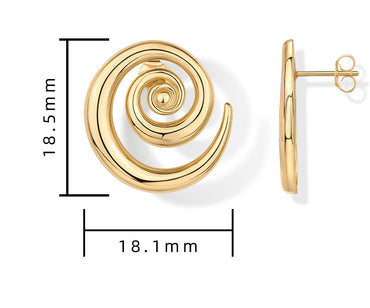 1 Pair Simple Style Geometric Alloy 18K Gold Plated Ear Studs