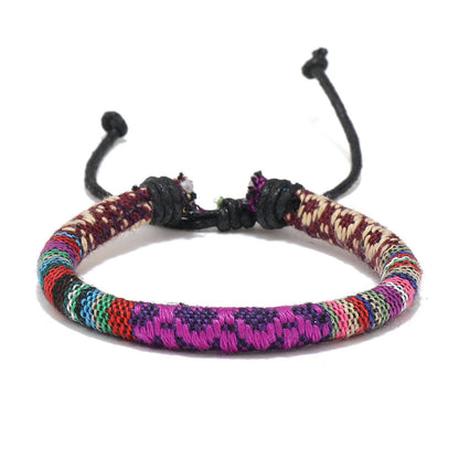 Ethnic Style Geometric Cloth Wholesale Drawstring Bracelets