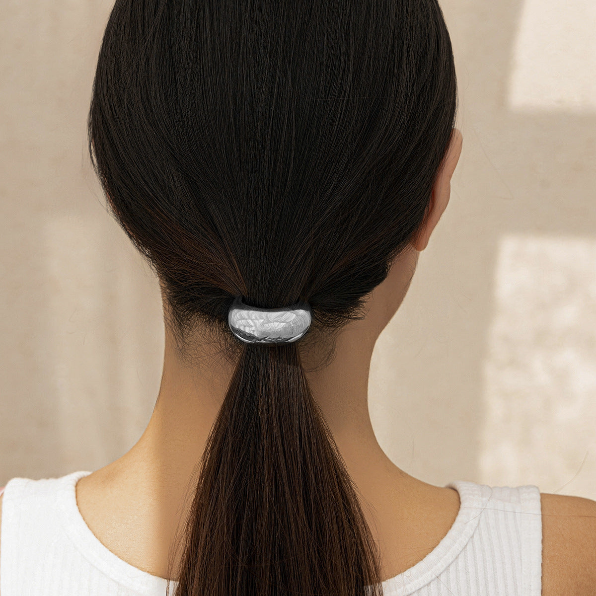 Women'S Simple Style Geometric Alloy Plating Hair Tie