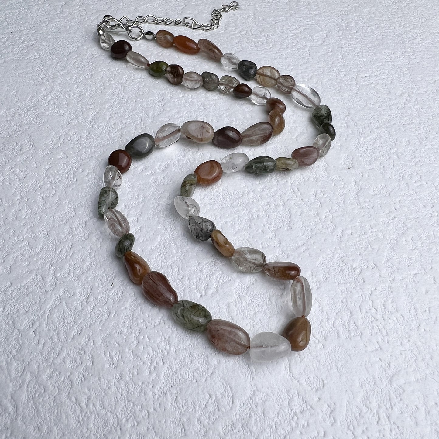 Ethnic Style Geometric Natural Stone Beaded Necklace