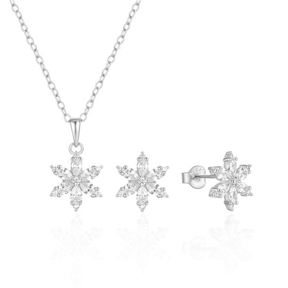 Simple Style Color Block Sterling Silver Plating Inlay Zircon Women's Jewelry Set