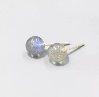 1 Pair Simple Style Commute Candy Artificial Crystal Sterling Silver Ear Studs