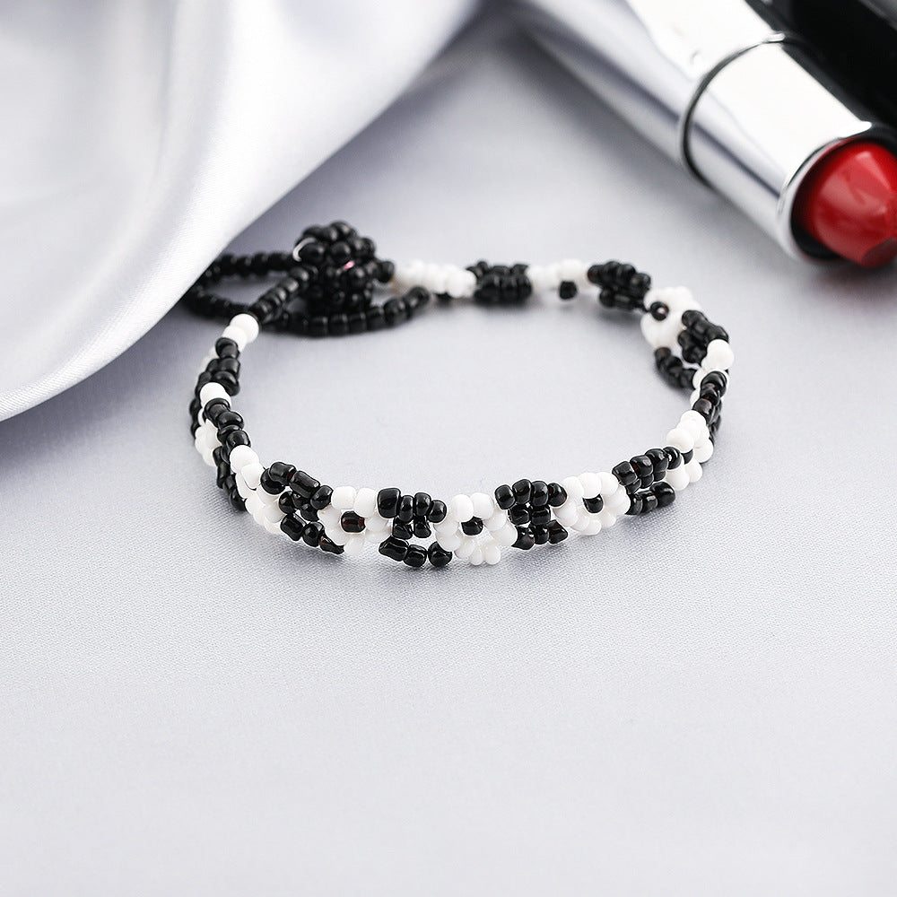 Fashion Jewelry Color Ethnic Mixed Color Flower Bead Bracelet Wholesale