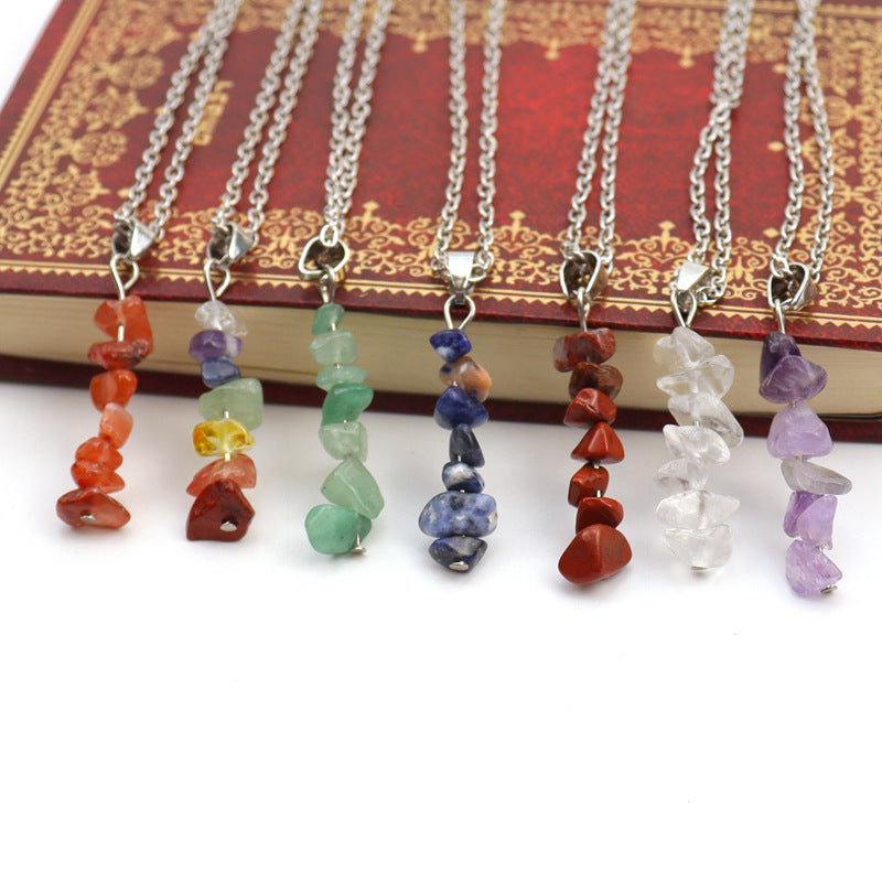 Casual Geometric Crystal Agate Pendant Necklace In Bulk