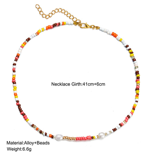 Simple Style Geometric Beaded Women's Necklace