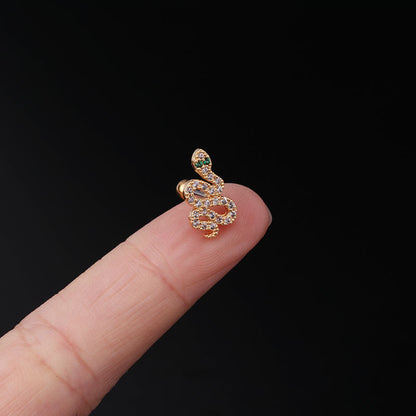 Fashion Copper Zircon Earrings