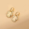 European and American new small and exquisite, retro Korean Internet celebrity cross design earrings, versatile, light luxury zircon earrings women