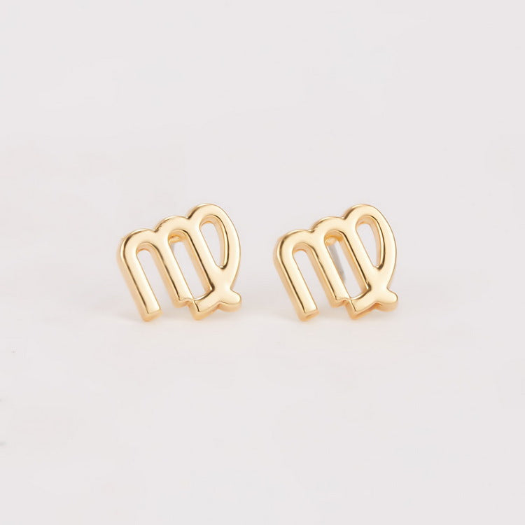 Wholesale Jewelry 1 Pair Fashion Constellation Alloy Ear Studs