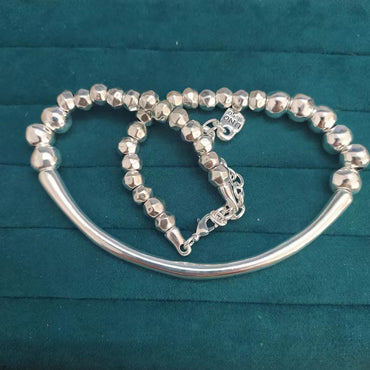 Retro Letter Lock Silver Plated Women's Bracelets Earrings Necklace